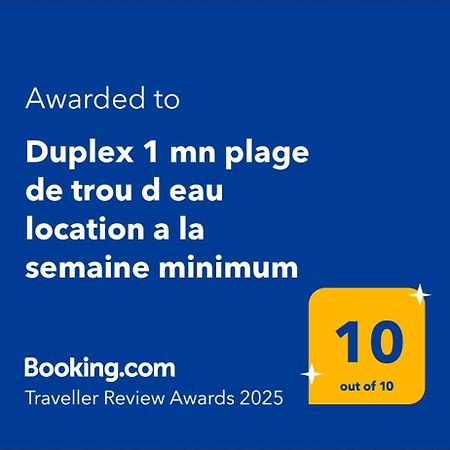 Duplex 1 Mn Plage De Trou D Eau Location A La Semaine Minimum La Saline Le Bains Esterno foto